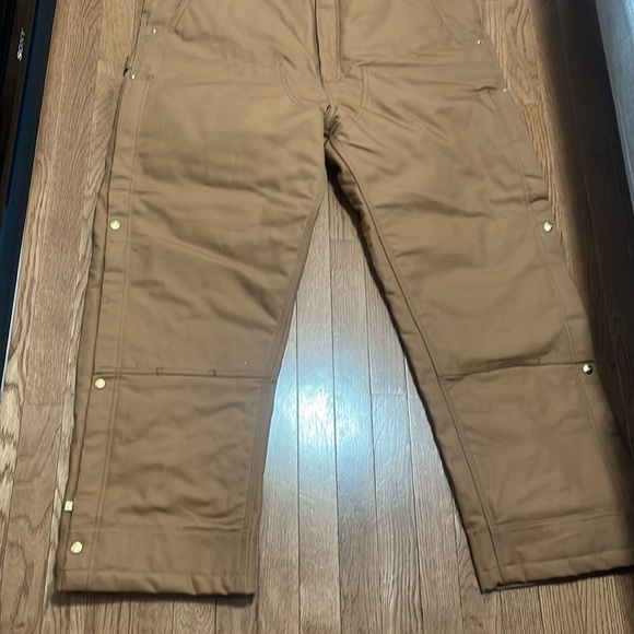 Carhart Firm Duck Insulated Bib Overalls - Picture 2 of 5